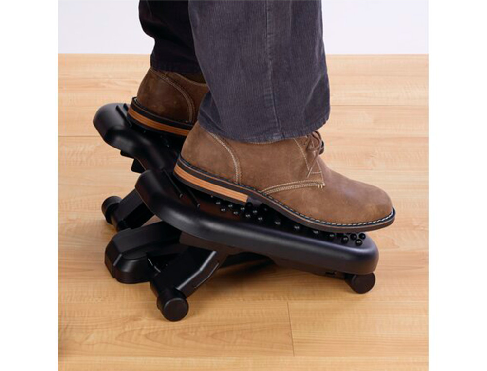 REPOSAPIES KENSINGTON SOLEMASSAGE 5 ALTURAS AJUSTABLES COLOR NEGRO