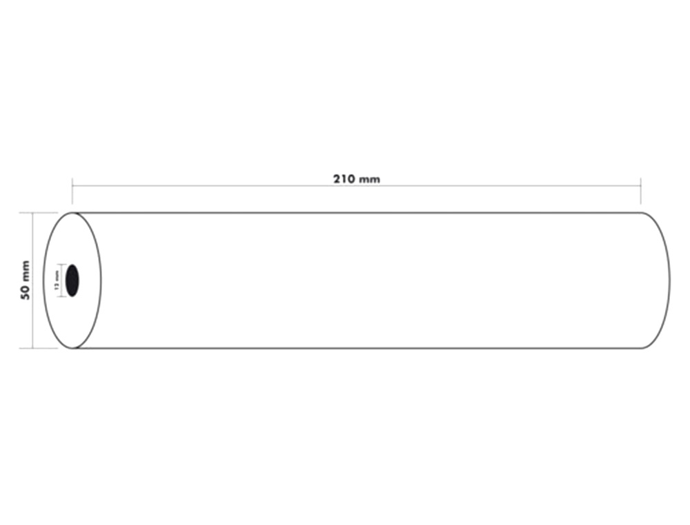ROLLO PAPEL FAX EXACOMPTA 210 MM X 30 MT