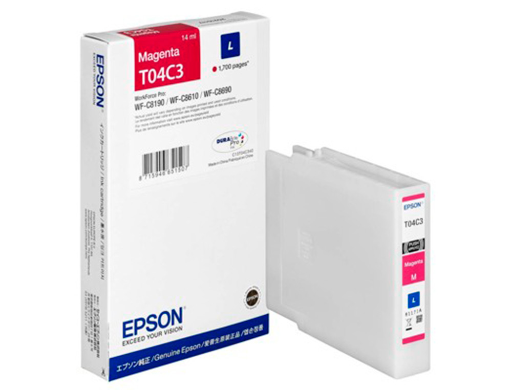 INK-JET EPSON T04C3 MAGENTA 1700 PAGINAS