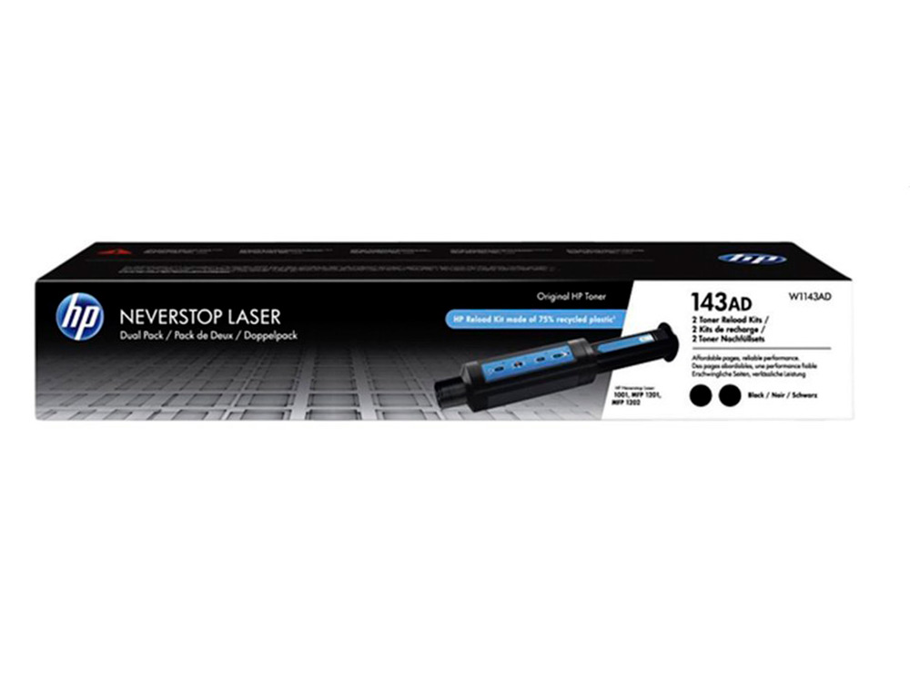 TONER HP 143AD NEGRO 2500 PAGINAS PACK DE 2 UNIDADES