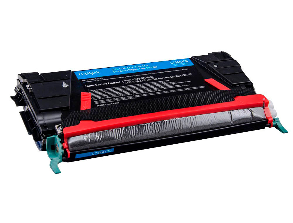TONER LASER LEXMARK C734 CIAN 6000 PAGINAS