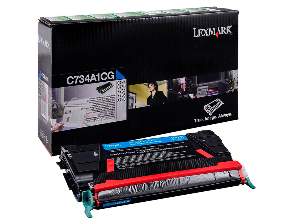 TONER LASER LEXMARK C734 CIAN 6000 PAGINAS