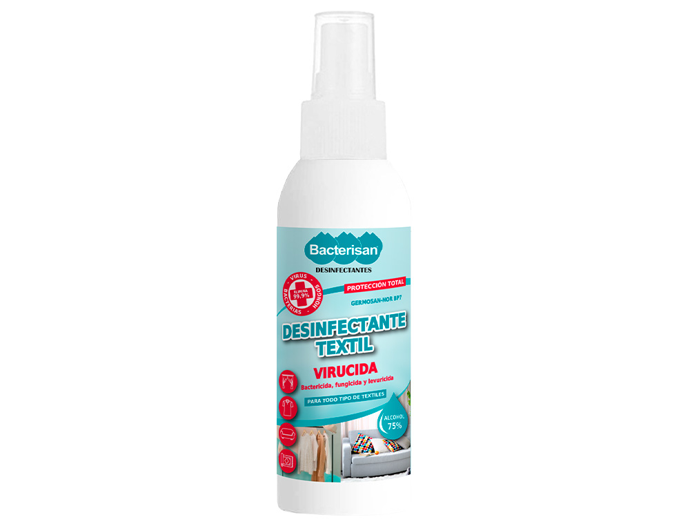 DESINFECTANTE BACTERISAN GERMOSAN-NOR BP7 VIRUCIDA PARA TEXTIL EXPOSITOR DE 24 BOTES PULVERIZADOR DE 60 ML