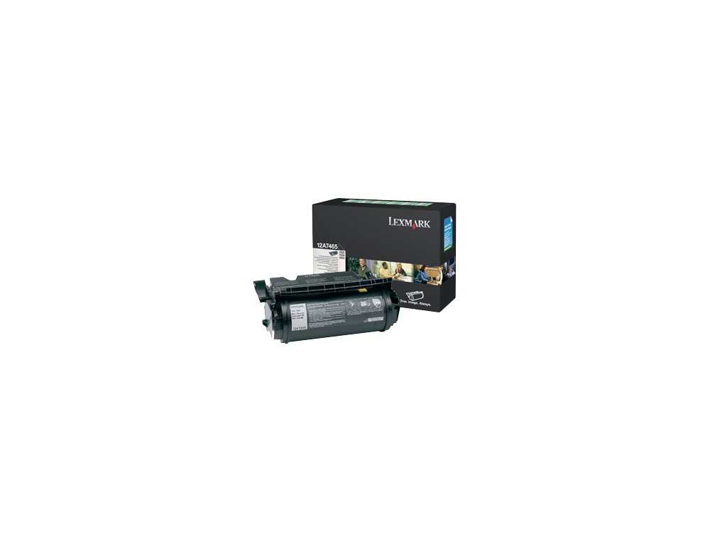 TONER LEXMARK LASER T632 / T634 / X630 / X632 12A7465 NEGRO ALTA CAPACIDAD 32000 PAGINAS