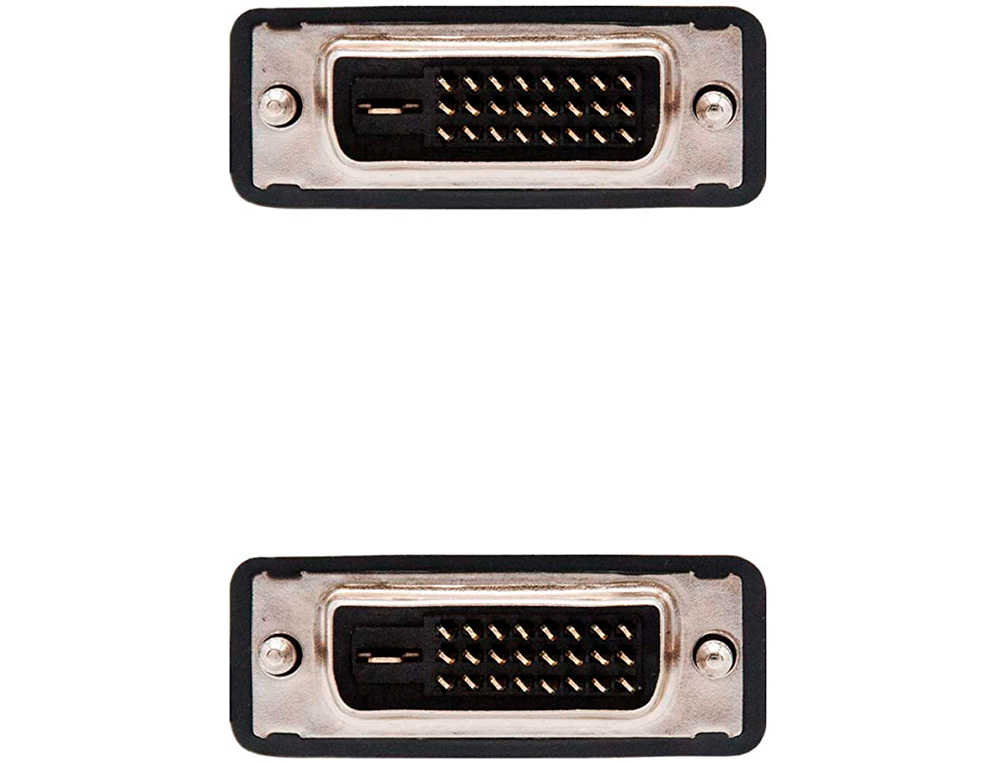 CABLE DVI NANOCABLE DUAL LINK 24+1/M-M COLOR NEGRO LONGITUD 5 M