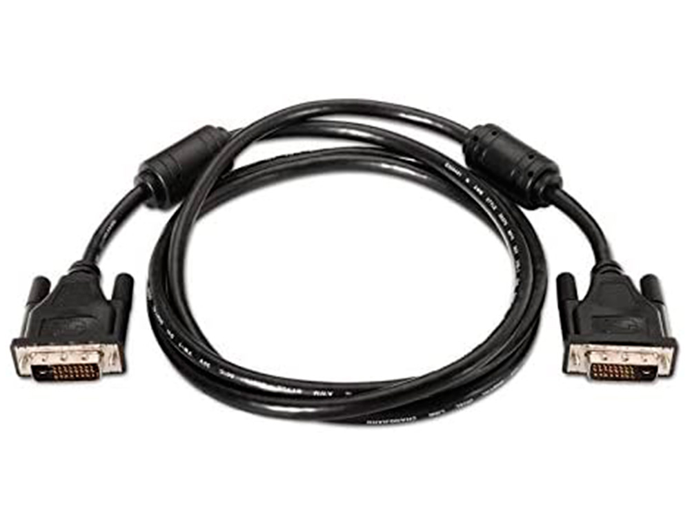 CABLE DVI NANOCABLE DUAL LINK 24+1/M-M COLOR NEGRO LONGITUD 5 M