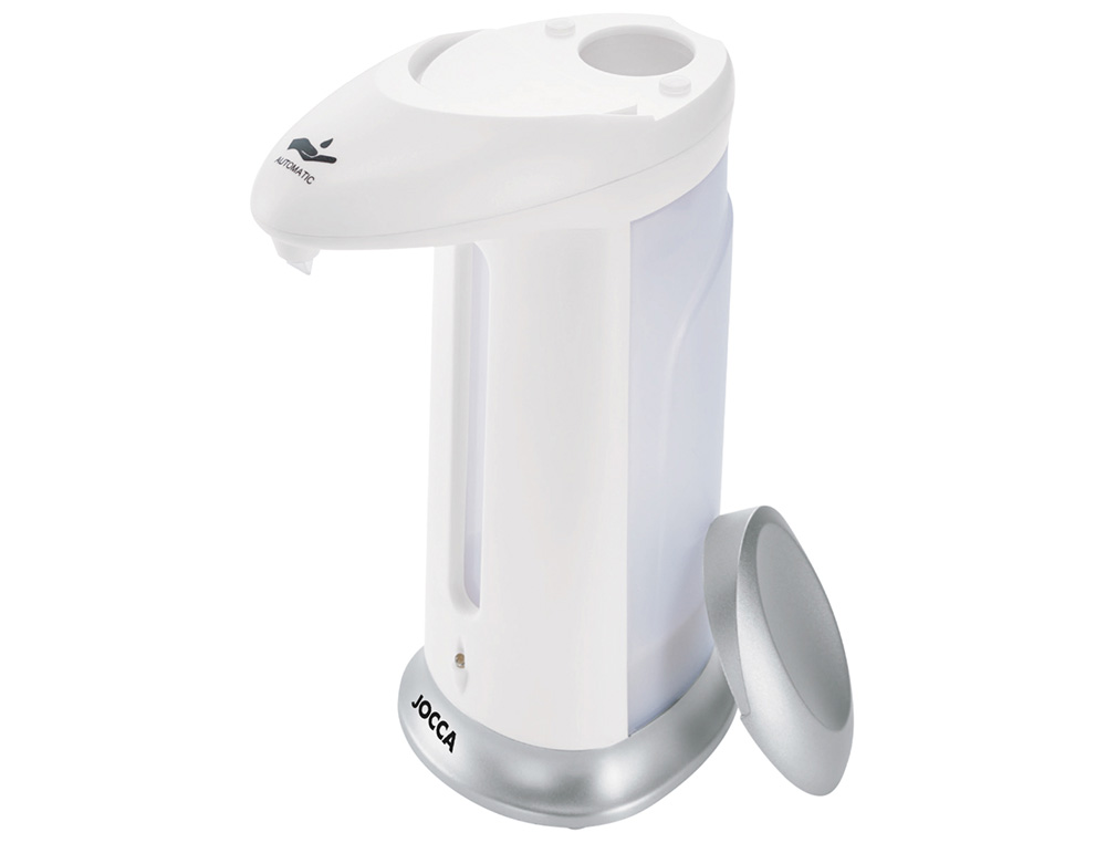 DISPENSADOR AUTOMATICO JABON/GEL JOCCA CON INDICADOR LED CAPACIDAD 280 ML 83X125X200 MM