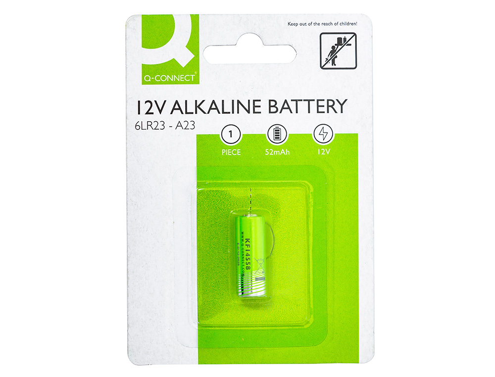 PILA Q-CONNECT ALCALINA AG23 6LR23 12V BLISTER DE 1 UNIDAD
