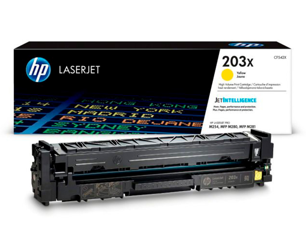 TONER HP LASERJET 203X M254DW / 280NW / 281FDW AMARILLO 2500 PAGINAS