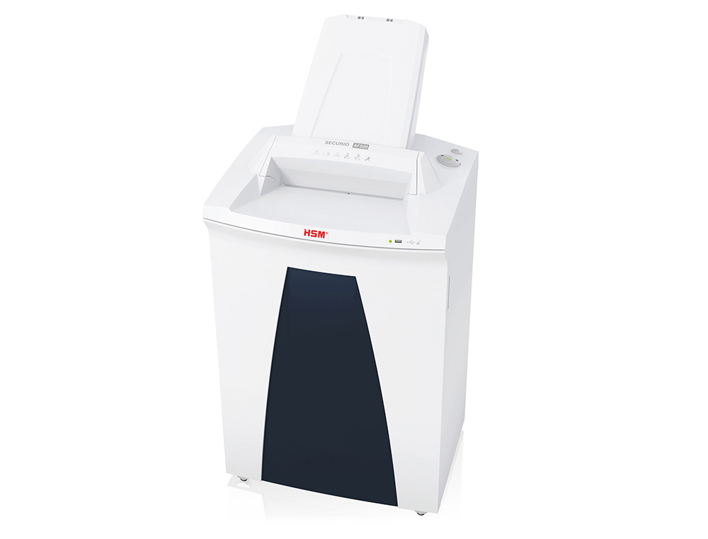 DESTRUCTORA DE DOCUMENTOS HSM SECURIO AF500 CAPACIDAD CORTE 16 HOJAS EN PARTICULAS DESTRUYE GRAPAS CLIPS CD Y