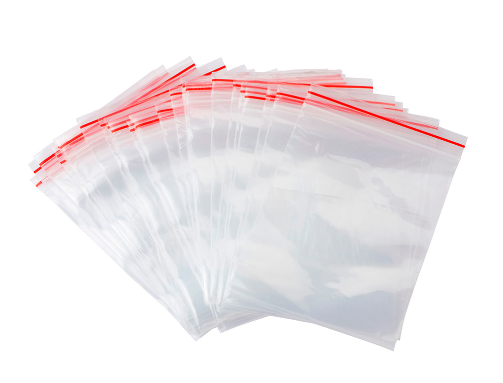 BOLSA PLASTICO AUTOCIERRE Q-CONNECT 40X60 MM PAQUETE DE 100 UNIDADES