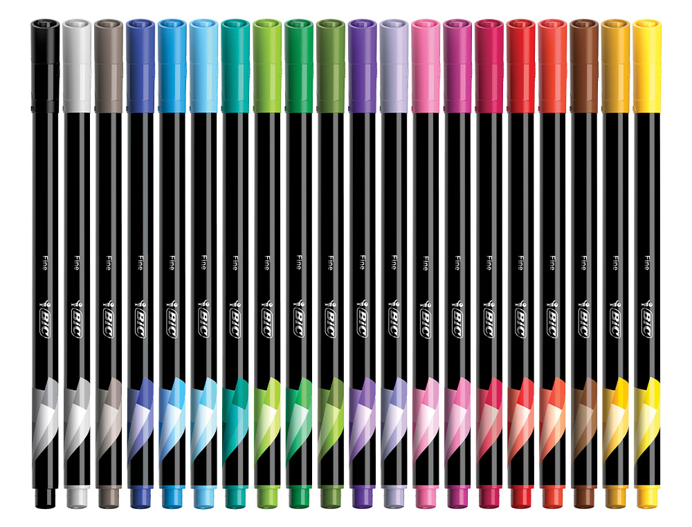 ROTULADOR BIC INTENSITY FINE PUNTA DE FIBRA 0,4 MM BLISTER DE 10 UNIDADES COLORES SURTIDOS
