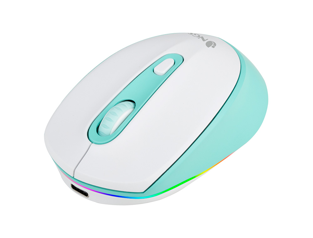 RATON NGS SMOG OPTICO 1000/1600/2400 DPI INALAMBRICO 3 BOTONES RECEPTOR USB 2,4 GHZ LUCES