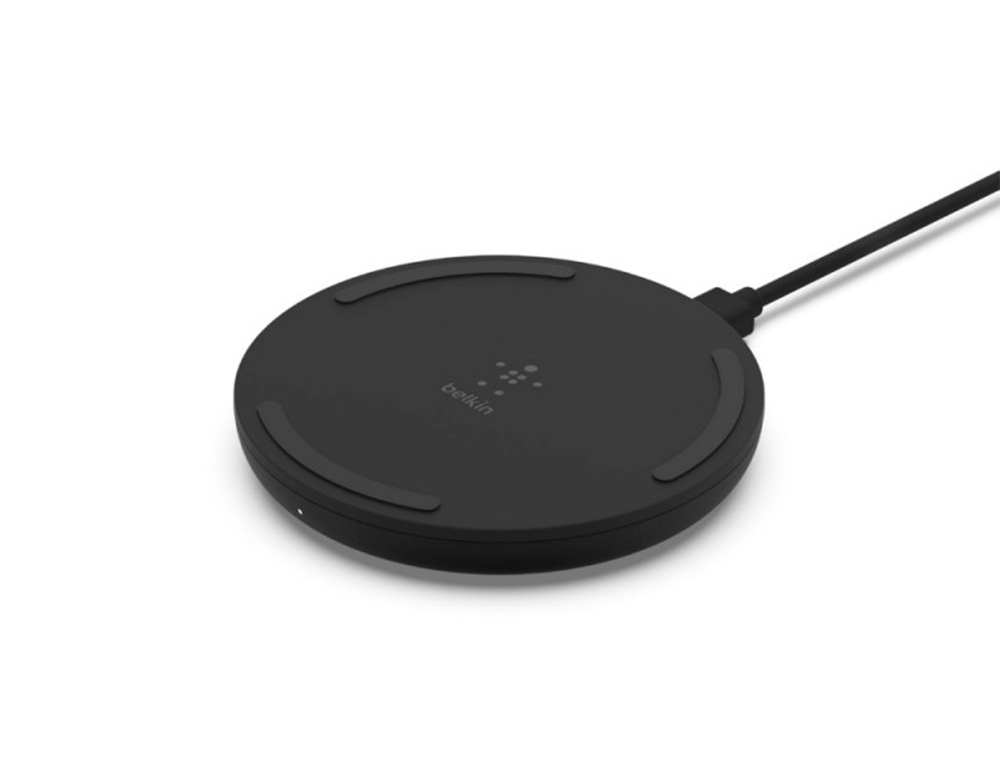 BASE DE CARGA INALAMBRICA BELKIN WIA001VFBK BOOST CHARGE 10W + CARGADOR QC 3.0 24W COLOR NEGRO