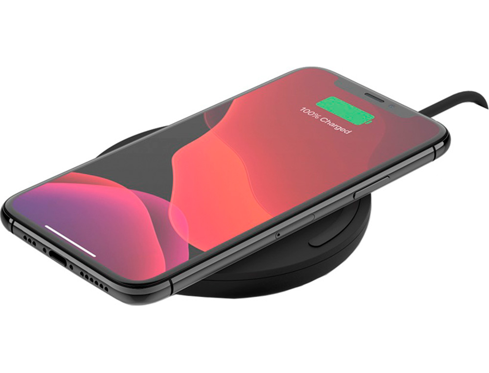 BASE DE CARGA INALAMBRICA BELKIN WIA001VFBK BOOST CHARGE 10W + CARGADOR QC 3.0 24W COLOR NEGRO
