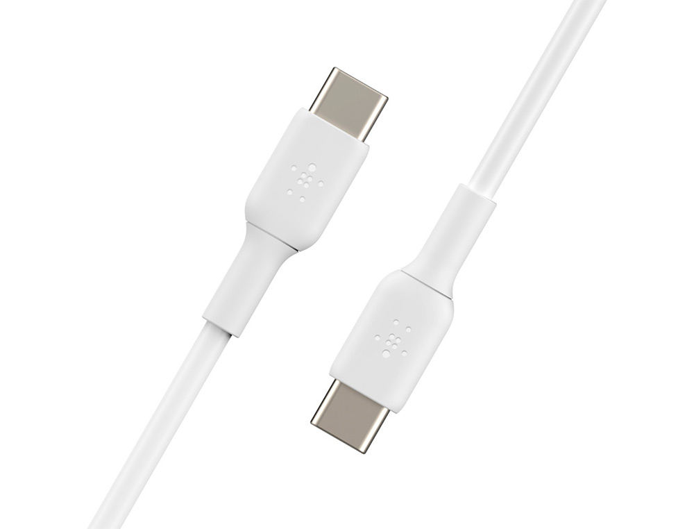 CABLE BELKIN CAB003BT1MWH USB-C A USB-C BOOST CHARGE LONGITUD 1 M COLOR BLANCO