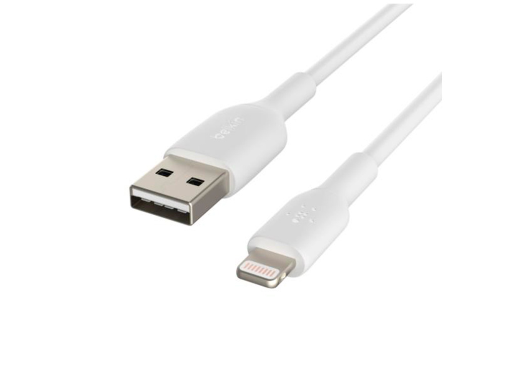 CABLE LIGHTNING BELKIN CAA001BT2MWH A USB-A BOOST CHARGE LONGITUD 2 M COLOR BLANCO