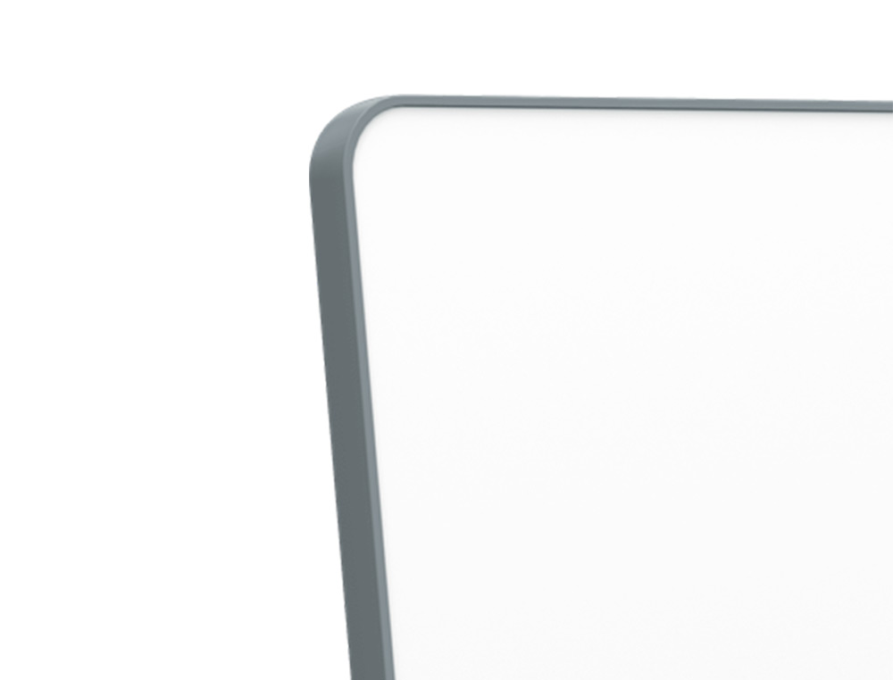 PIZARRA BLANCA NOBO MOVE&MEET EXTRAIBLE Y PORTATIL MARCO GRIS DOBLE CARA MAGNETICA 1800X900 MM