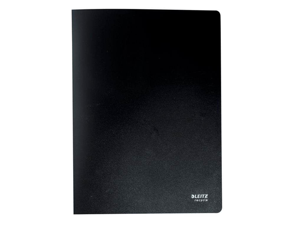CARPETA LEITZ RECYCLE ESCAPARATE DIN A4 20 FUNDAS POLIPROPILENO NEGRO
