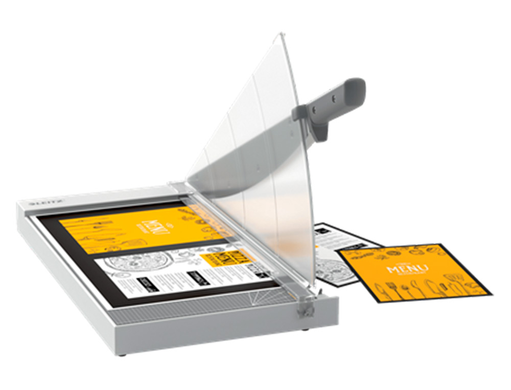 CIZALLA DE PALANCA LEITZ PRECISION HOME OFFICE A3 BASE PLASTICO LONGITUD CORTE 457 MM CAPACIDAD DE CORTE 10