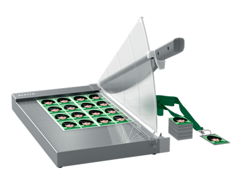 CIZALLA DE PALANCA LEITZ PRECISION OFFICE PRO A4+ BASE CRISTAL LONGITUD CORTE 381 MM CAPACIDAD DE CORTE 25 HOJAS