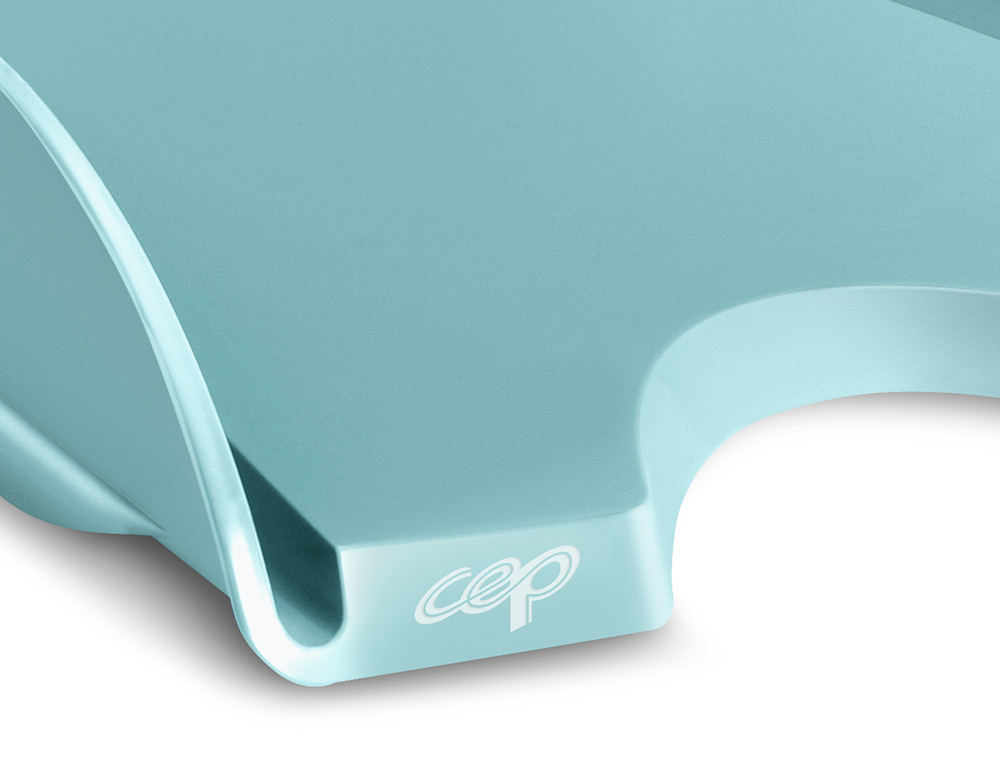 BANDEJA SOBREMESA CEP RIVIERA PLASTICO COLOR VERDE AGUA 348X257X66 MM