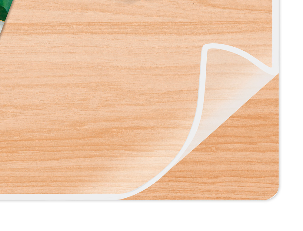 VADE DE SOBREMESA CEP SILVA BAMBU CON SOLAPA TRANSPARENTE 585X385X2 MM