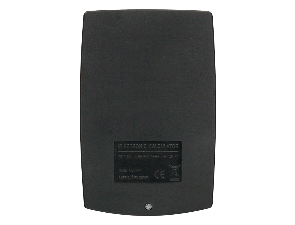 CALCULADORA LIDERPAPEL BOLSILLO XF01 8 DIGITOS PILAS COLOR NEGRO 99X64X9 MM