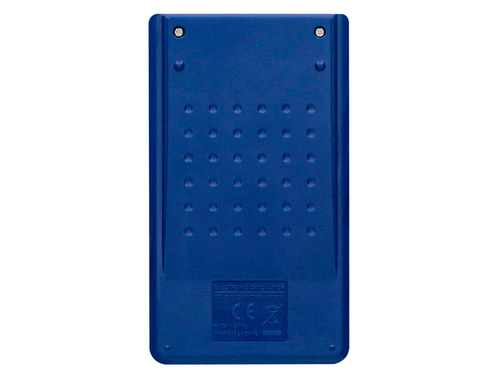 CALCULADORA LIDERPAPEL BOLSILLO XF09 8 DIGITOS SOLAR Y PILAS COLOR AZUL 115X65X8 MM