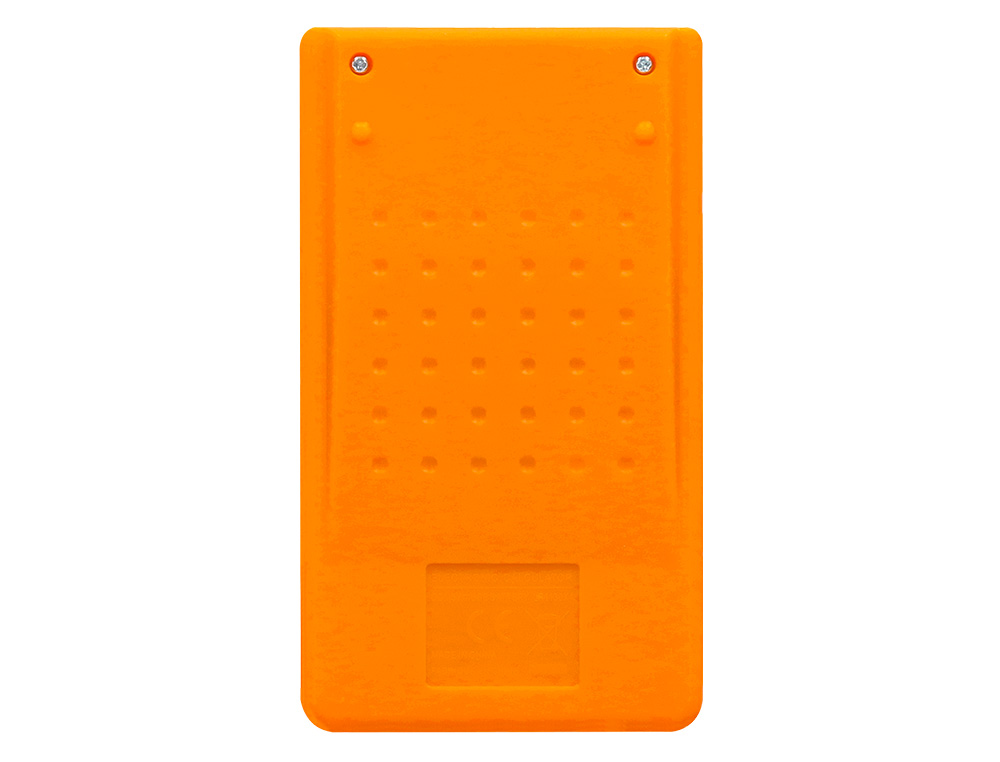 CALCULADORA LIDERPAPEL BOLSILLO XF10 8 DIGITOS SOLAR Y PILAS COLOR NARANJA 115X65X8 MM
