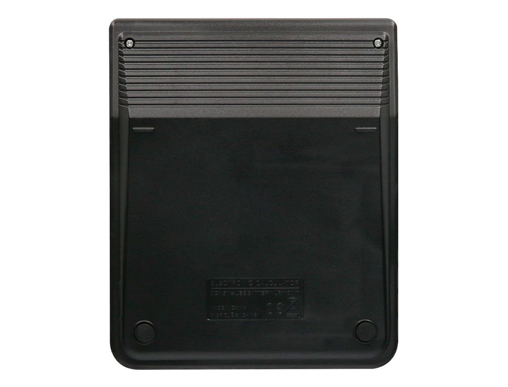 CALCULADORA LIDERPAPEL SOBREMESA XF16 8 DIGITOS SOLAR Y PILAS COLOR NEGRO 127X105X24 MM