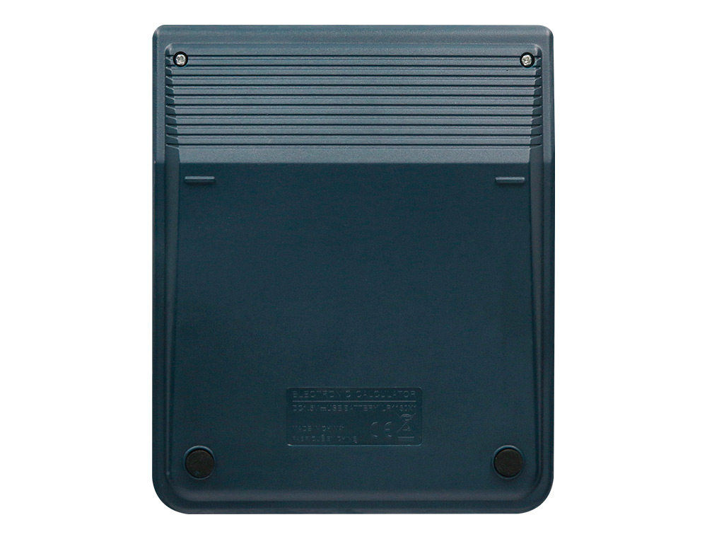 CALCULADORA LIDERPAPEL SOBREMESA XF17 8 DIGITOS SOLAR Y PILAS COLOR AZUL 127X105X24 MM
