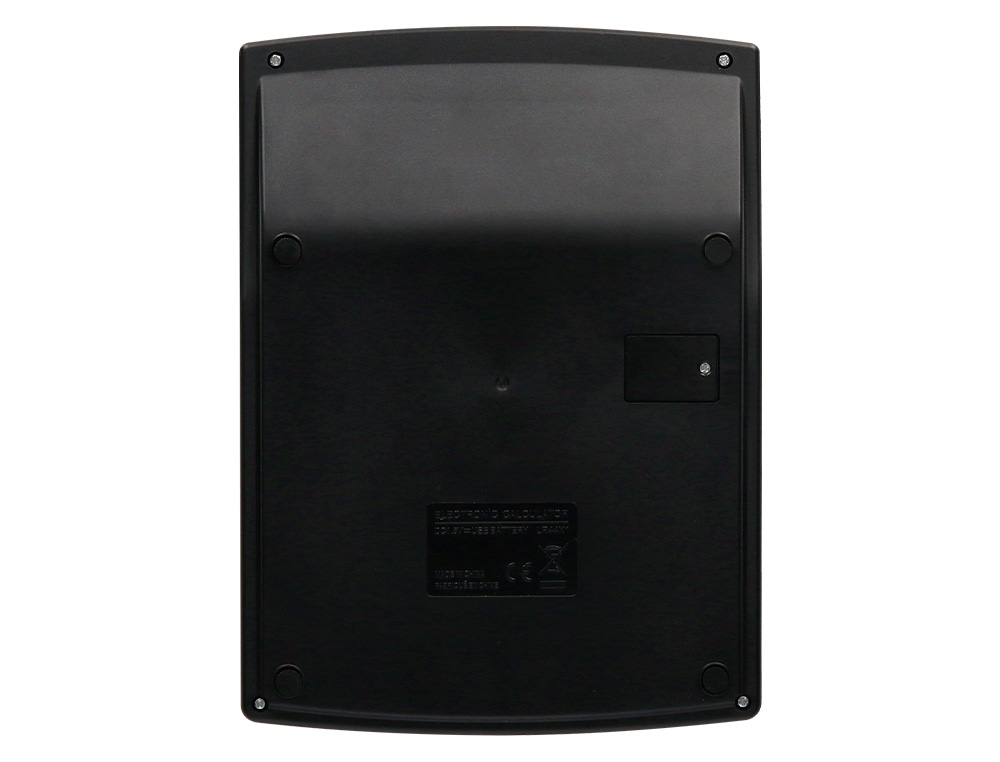 CALCULADORA LIDERPAPEL SOBREMESA XF29 12 DIGITOS SOLAR Y PILAS COLOR NEGRO 190X140X30 MM