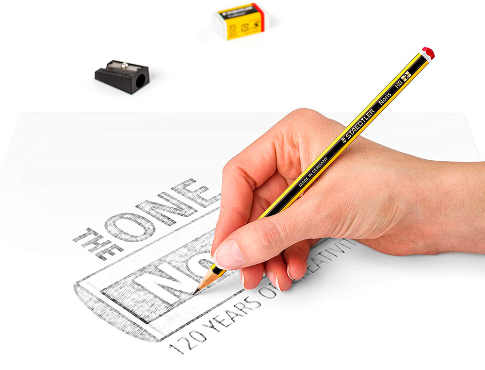 EXPOSITOR SOBREMESA STAEDTLER NORIS 120 DISEO FELIZ ANIVERSARIO 152 UNIDADES SURTIDAS 383X382X250 MM