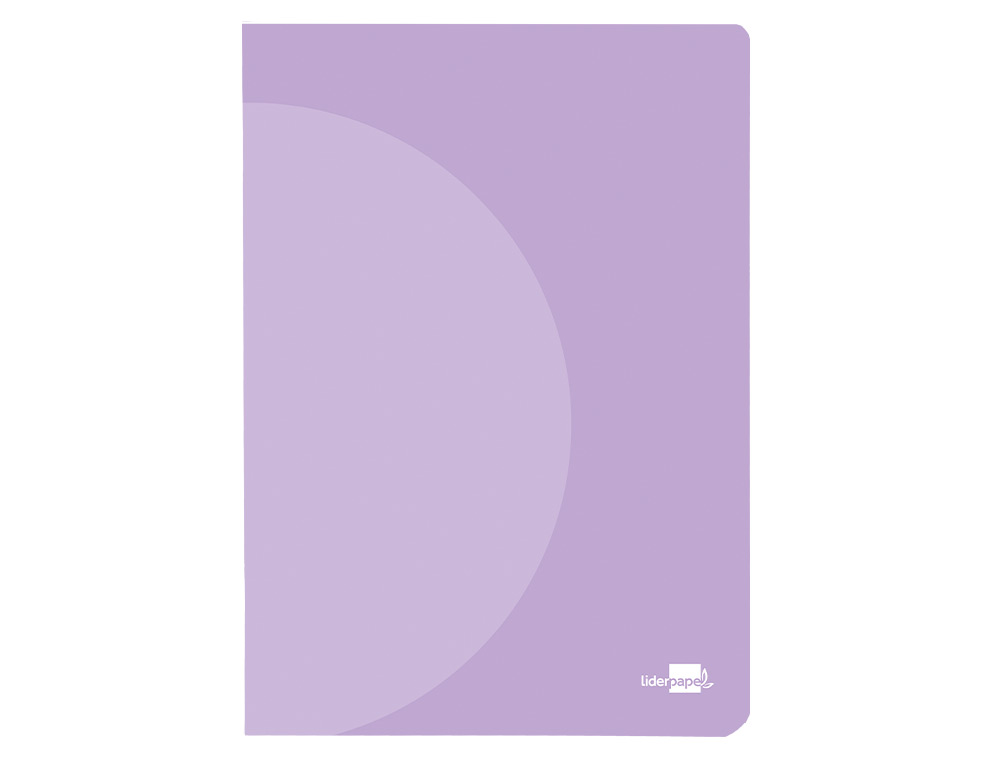 LIBRETA LIDERPAPEL 360 TAPA DE PLASTICO A4 48 HOJAS 90G/M2 HORIZONTAL CON DOBLE MARGEN COLORES PASTEL