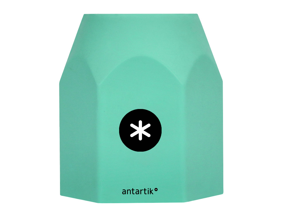 CUBILETE PORTALAPICES ANTARTIK CELESTE CORAL LAVANDA Y MENTA PASTEL SILICONA HEXAGONAL 95X85X75 MM