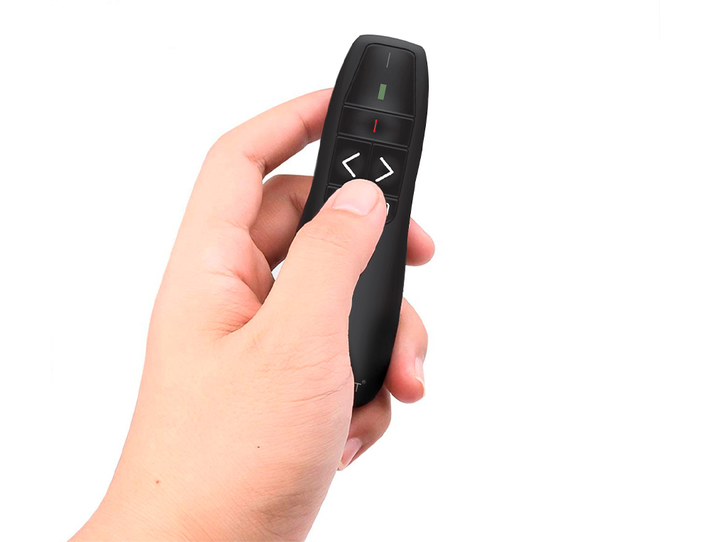 PUNTERO LASER Q-CONNECT PARA PRESENTACIONES 5 BOTONES ALCANCE 20 MT RECEPTOR USB