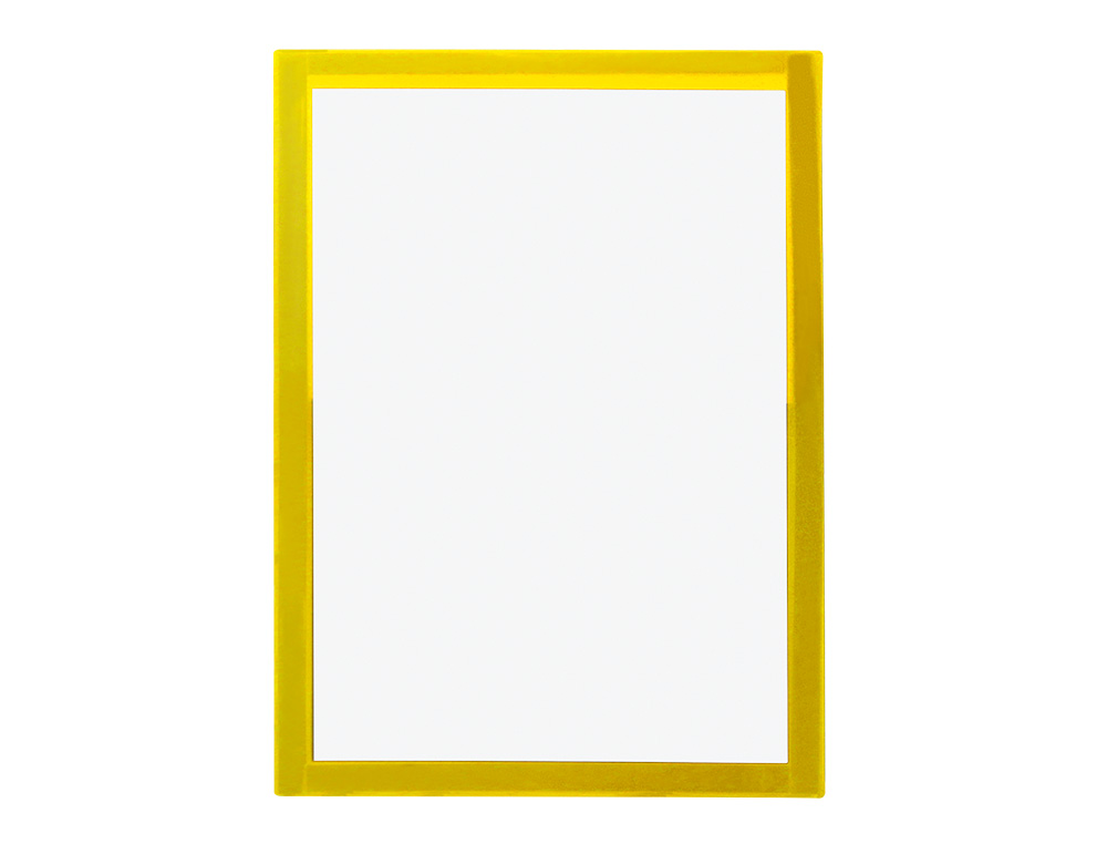 MARCO PORTA ANUNCIOS LIDERPAPEL MAGNETICO DIN A4 DORSO ADHESIVO REMOVIBLE COLOR AMARILLO