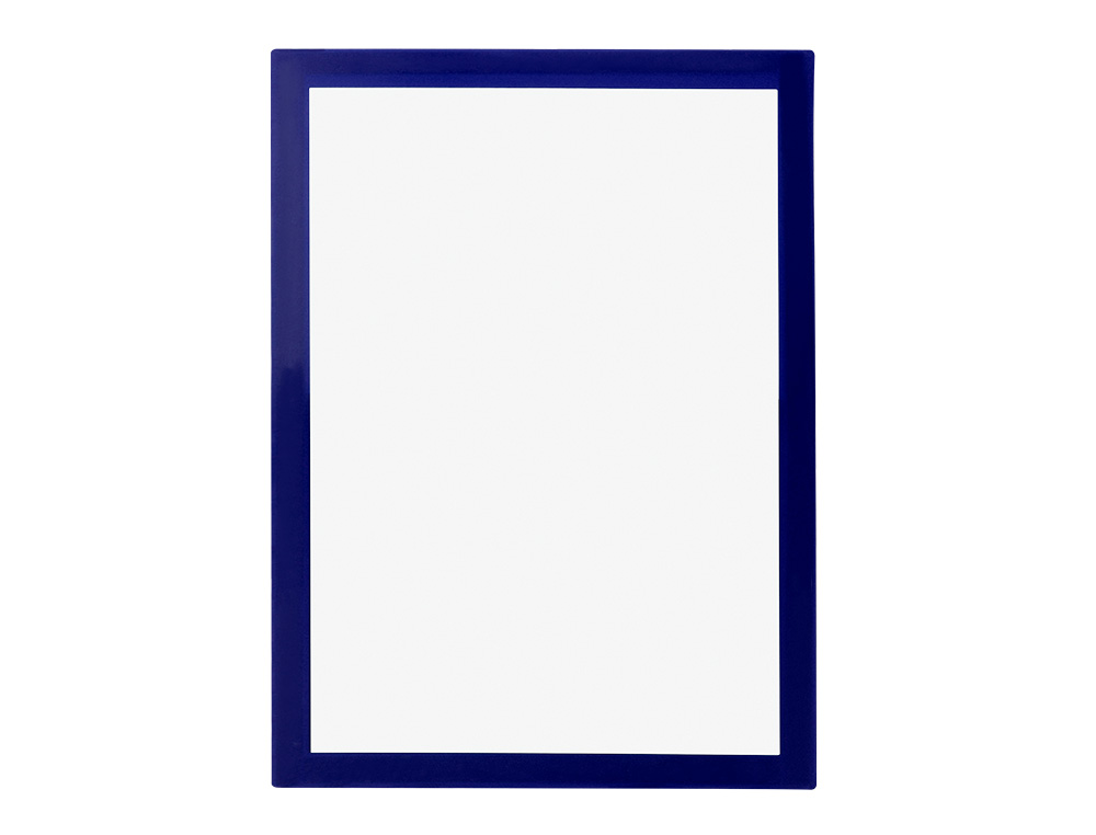 MARCO PORTA ANUNCIOS LIDERPAPEL MAGNETICO DIN A4 DORSO ADHESIVO REMOVIBLE COLOR AZUL