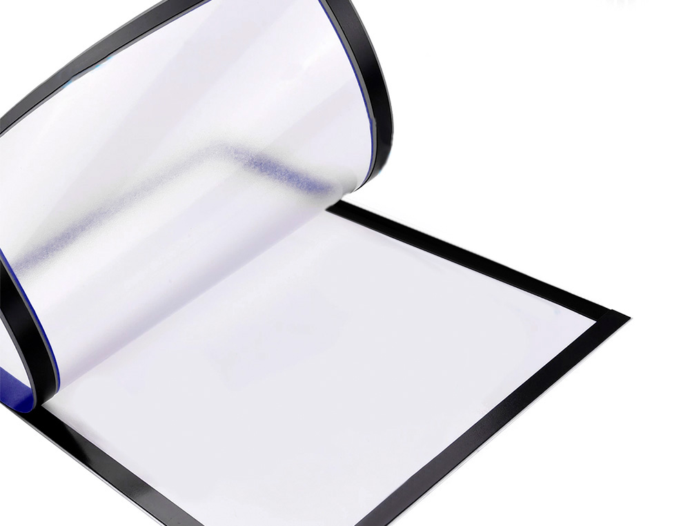 MARCO PORTA ANUNCIOS LIDERPAPEL MAGNETICO DIN A4 DORSO ADHESIVO REMOVIBLE COLOR AZUL