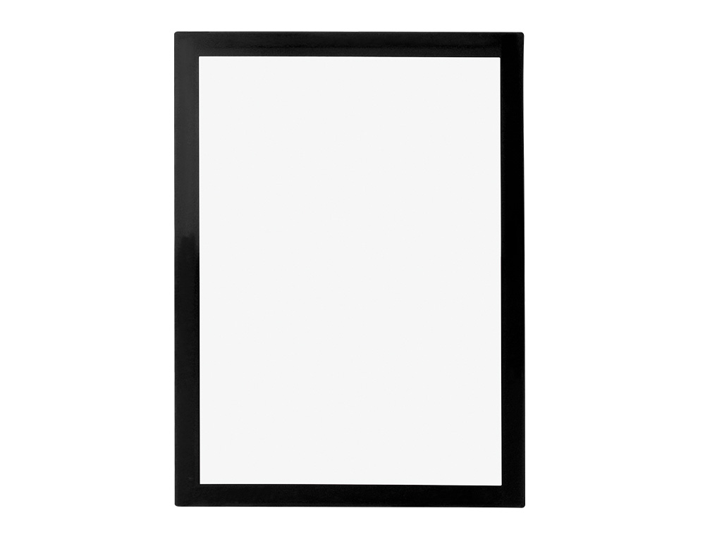 MARCO PORTA ANUNCIOS LIDERPAPEL MAGNETICO DIN A4 DORSO ADHESIVO REMOVIBLE COLOR NEGRO