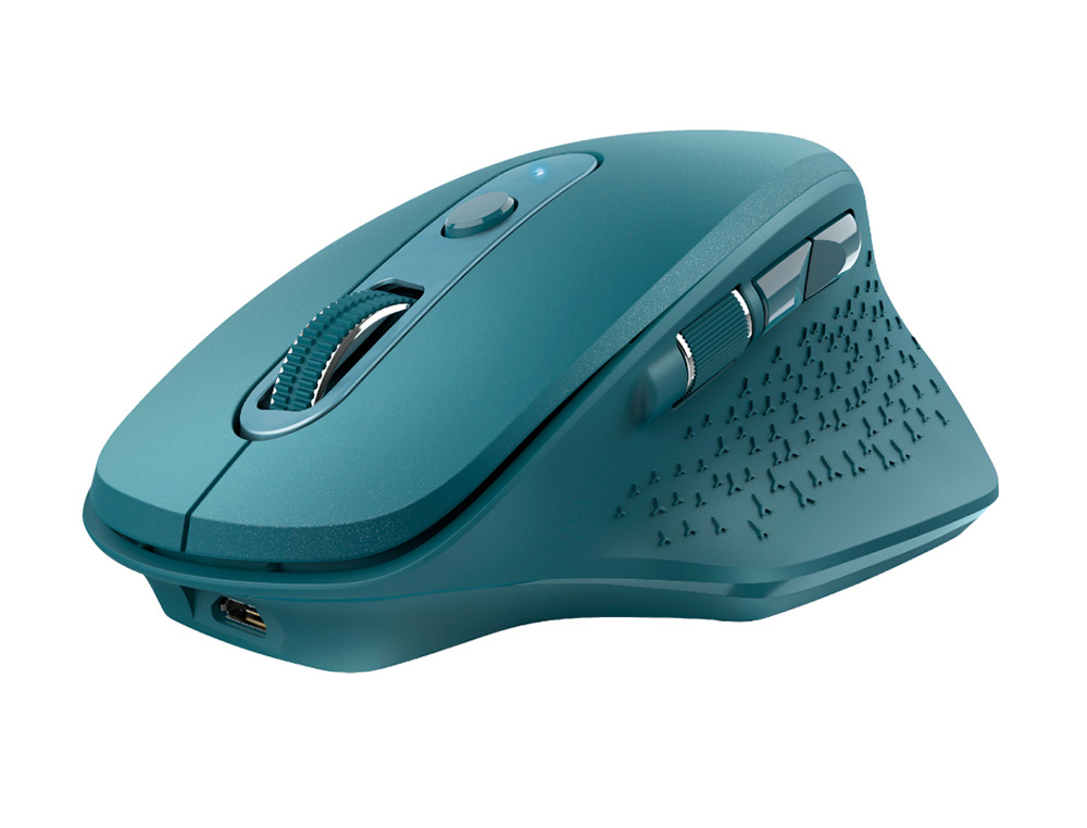 RATON TRUST OZAA OPTICO INALAMBRICO 2400DPI 6 BOTONES USB 2.0 AZUL