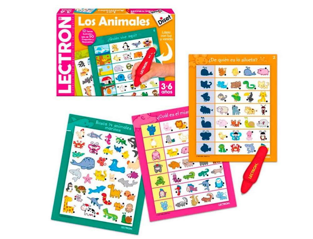 JUEGO DISET DIDACTICO LECTRON LAPIZ LOS ANIMALES