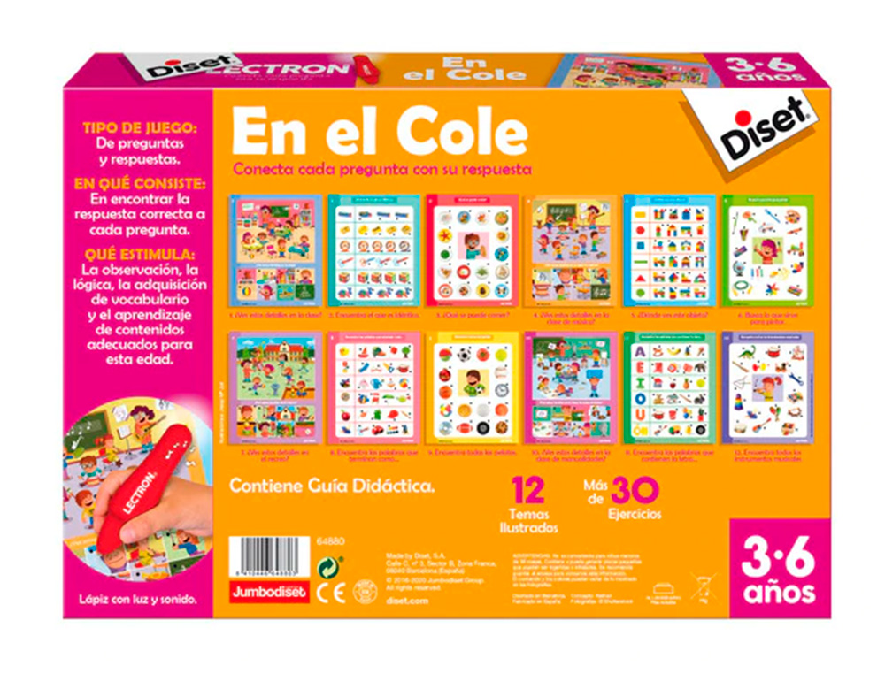 JUEGO DISET DIDACTICO LECTRON EN EL COLE