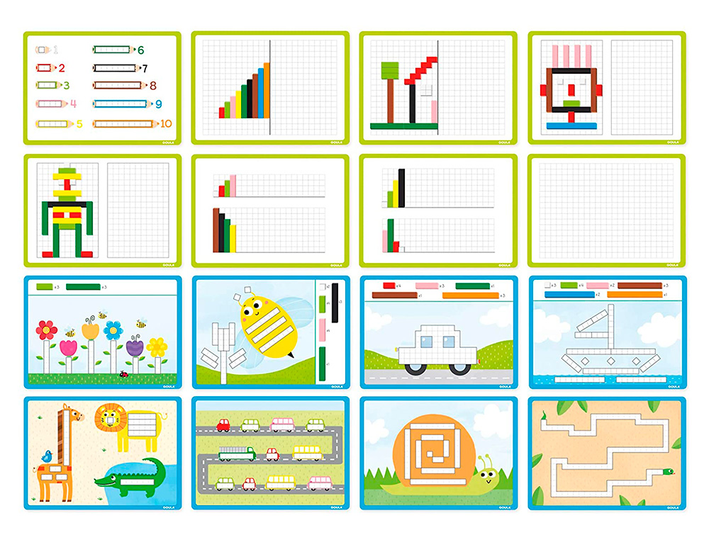 JUEGO GOULA DIDACTICO ACTIVIDADES CON REGLETAS