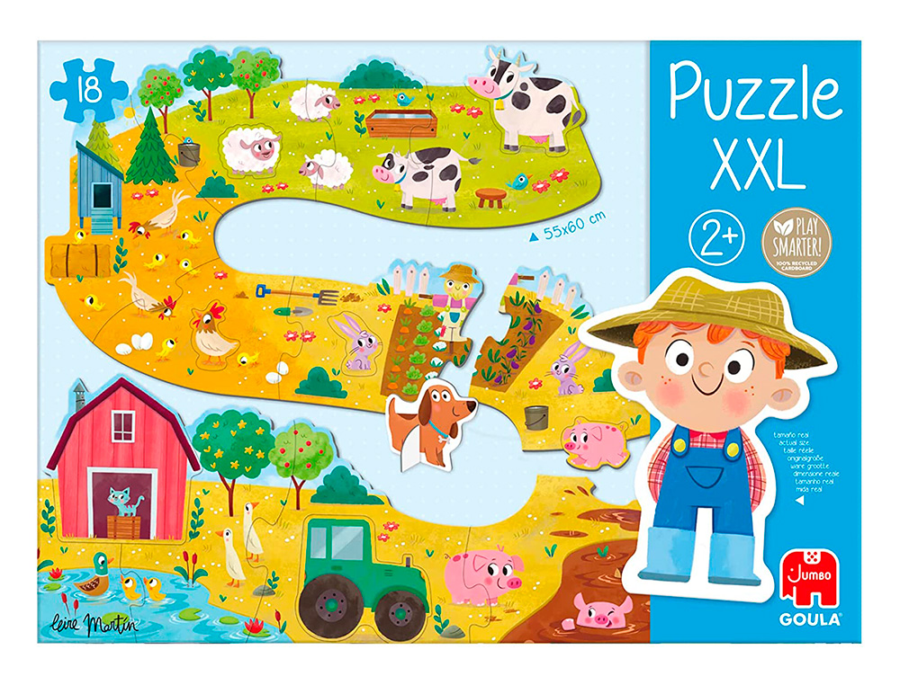 PUZLE GOULA XXL GRANJA 18 PIEZAS
