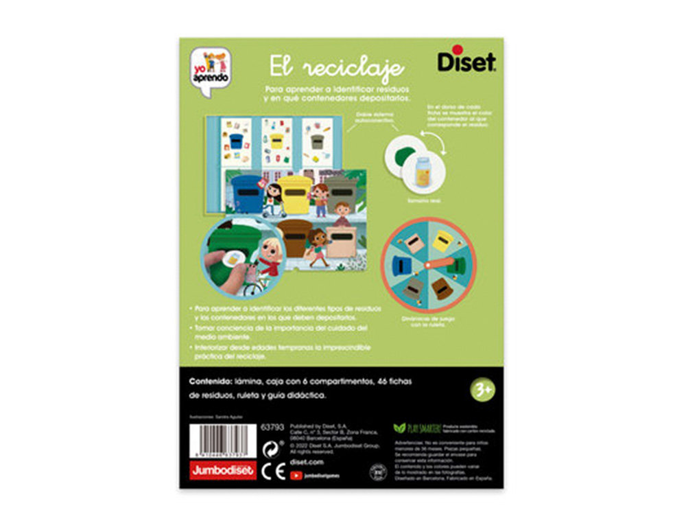 JUEGO DISET DIDACTICO EL RECICLAJE