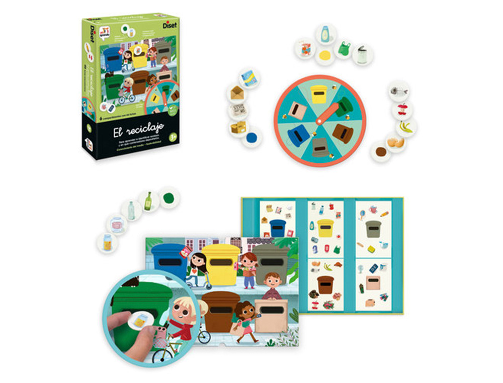 JUEGO DISET DIDACTICO EL RECICLAJE