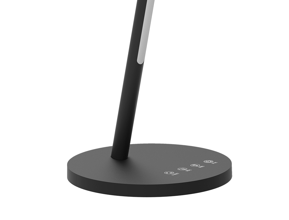 LAMPARA DE OFICINA Q-CONNECT SOBREMESA ABS TACTIL 6W 32 LED 330LM COLOR NEGRO