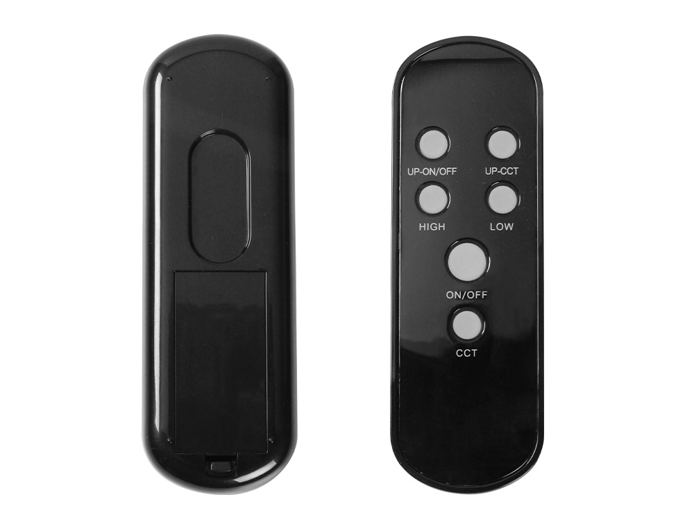 LAMPARA DE SUELO Q-CONNECT 15W CON CONTROL REMOTO ALTURA 146 CM COLOR NEGRO